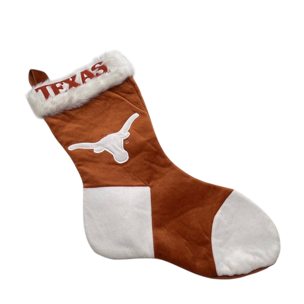NEW Texas Longhorns Christmas‎ Stocking Team Beans Authentic Collegiate Decor